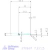 simturn AX horonybeszúró betét, teljes rádiusz, balos  7,2/1,5 mm