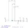 simturn AX axiális beszúró betét, jobbos  3/4 mm