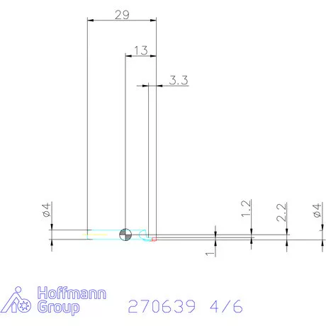 simturn AX axiális beszúró betét, jobbos  4/6 mm
