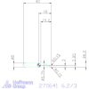 simturn AX axiális beszúró betét csapoknál, jobbos  6,2/3 mm
