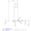 simturn AX axiális beszúró betét csapokon, balos  6,2/1 mm