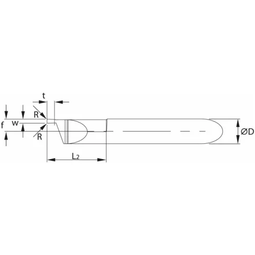 simturn AX axiális beszúró betét csapokon, balos  6,2/3 mm