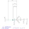 simturn AX axiális beszúró betét furatokhoz, jobbos  6,2/3 mm