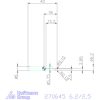 simturn AX axiális beszúró betét furatokhoz, balos  6,2/2,5 mm