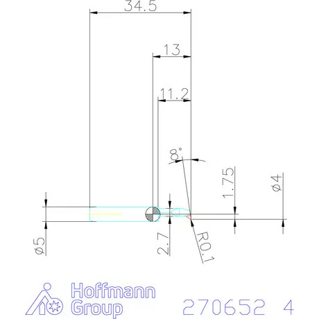 simturn AX másolóbetét, balos  4 mm