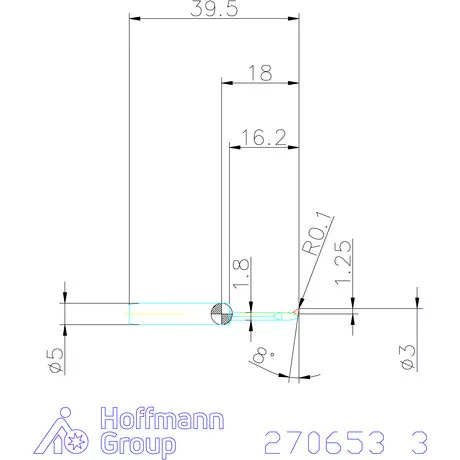 simturn AX másolóbetét, jobbos  3 mm