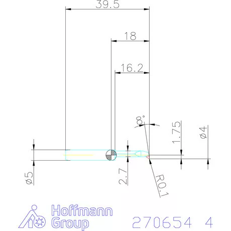 simturn AX másolóbetét, balos  4 mm
