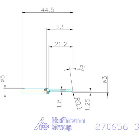 simturn AX másolóbetét, balos  3 mm