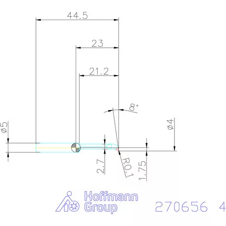 simturn AX másolóbetét, balos  4 mm
