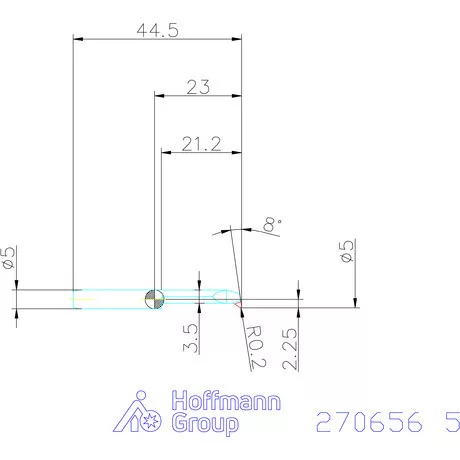 simturn AX másolóbetét, balos  5 mm