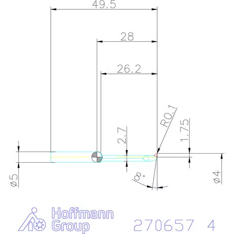 simturn AX másolóbetét, jobbos  4 mm