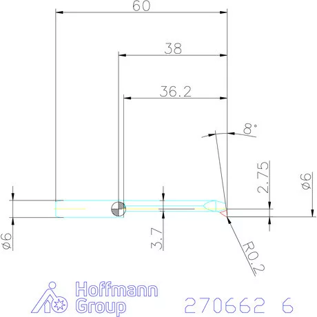 simturn AX másolóbetét, balos  6 mm