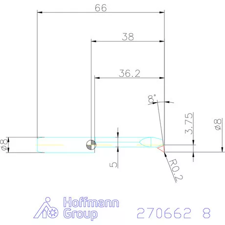 simturn AX másolóbetét, balos  8 mm