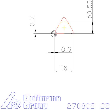 Teljes profilú lapka 55° külső, jobbos  28