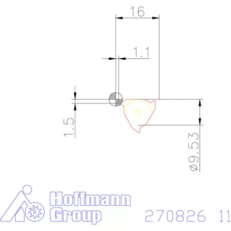 Teljes profilú lapka 55° belső, jobbos  11