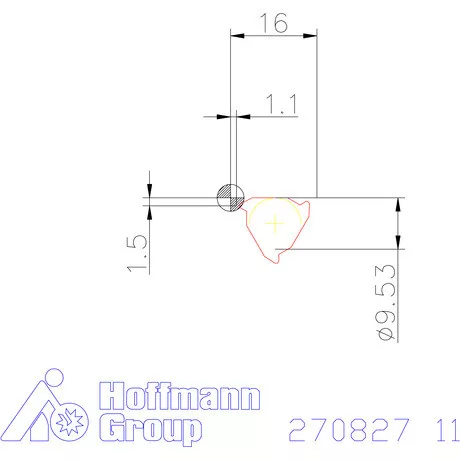 Teljes profilú lapka 55° belső, jobbos  11