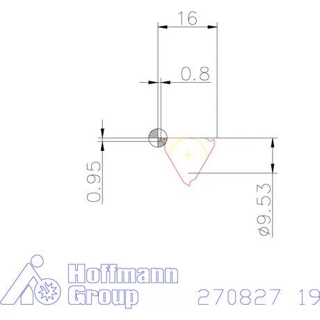 Teljes profilú lapka 55° belső, jobbos  19