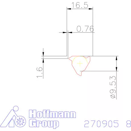 Teljes profilú lapka 60° külső, balos  8