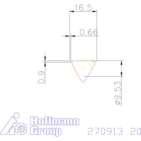Teljes profilú lapka 60° belső, jobbos  20