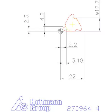 Teljes profilú lapka 30° külső jobbos  4