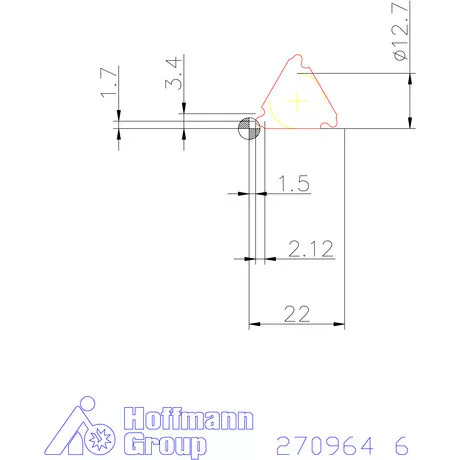 Teljes profilú lapka 30° külső jobbos  6