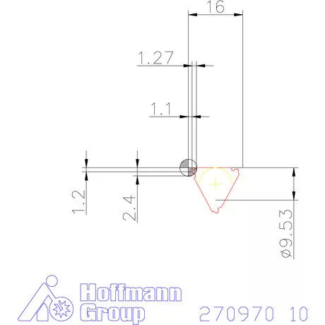 Teljes profilú lapka 30° külső balos  10
