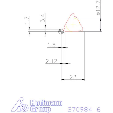 Teljes profilú lapka 30° belső jobbos  6