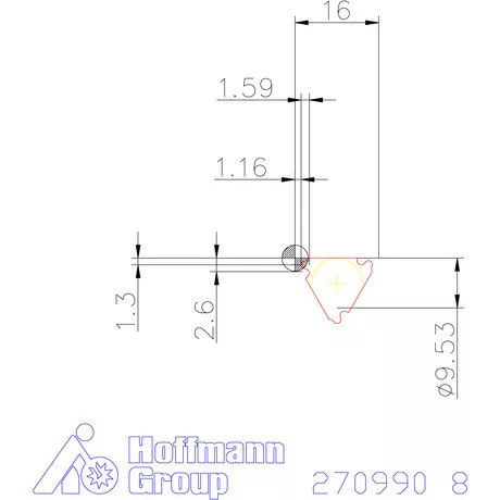 Teljes profilú lapka 30° belső balos  8