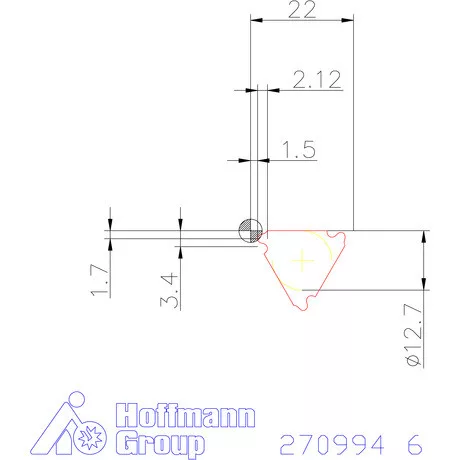 Teljes profilú lapka 30° belső balos  6