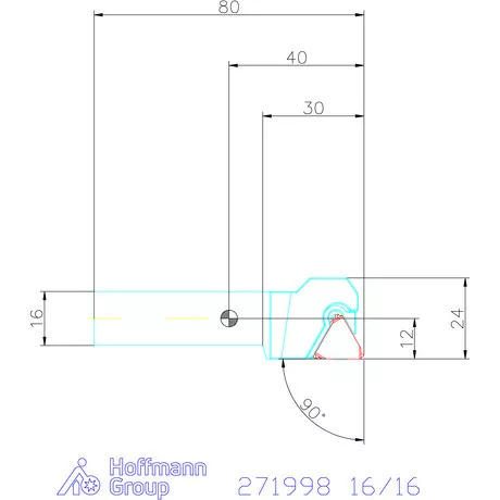 Garant Garant Master Eco esztergakés csavaros szorítással 16/16 mm