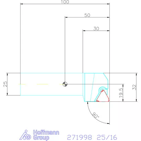 Garant Garant Master Eco esztergakés csavaros szorítással 25/16 mm