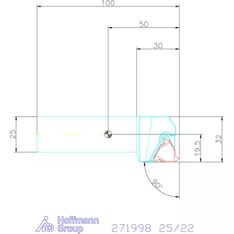Garant Garant Master Eco esztergakés csavaros szorítással 25/22 mm