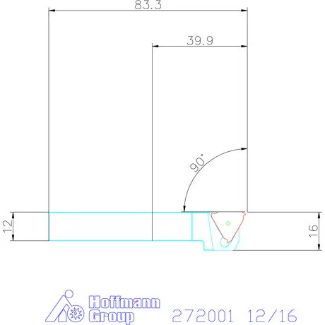 Garant Esztergakés 12/16 mm