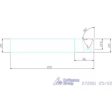 Garant Esztergakés 25/22 mm