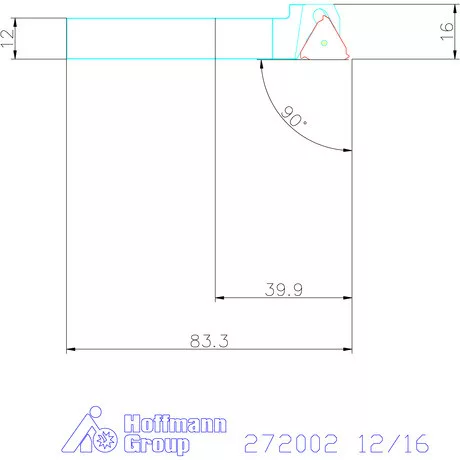 Garant Esztergakés 12/16 mm