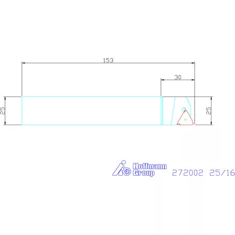 Garant Esztergakés 25/16 mm