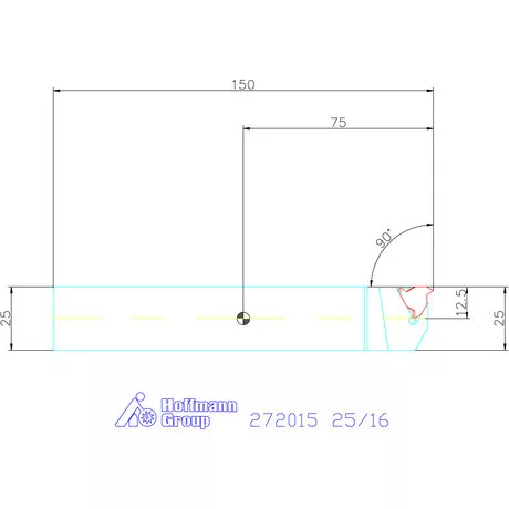Holex Külső esztergakések 25/16 mm