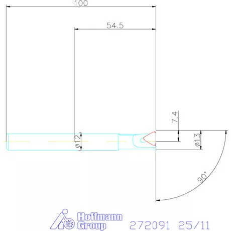 Garant Furatkés fix dőlésszöggel 0,5° 25/11 mm