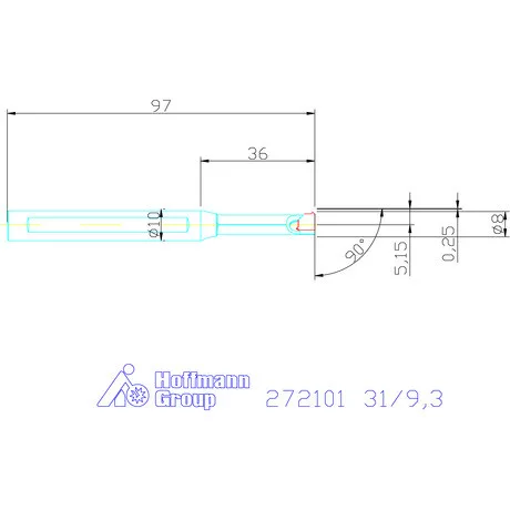 Garant Furatkés fix dőlésszöggel 2,5° 31/9,3 mm
