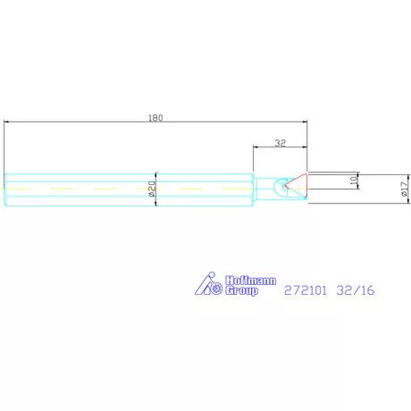 Garant Furatkés fix dőlésszöggel 2,5° 32/16 mm