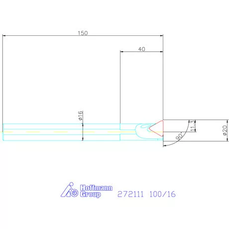 Garant Furatkés fix dőlésszöggel 1,5° 100/16 mm