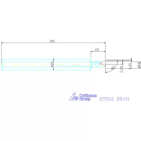 Garant Furatkés fix dőlésszöggel 1,5° 25/11 mm