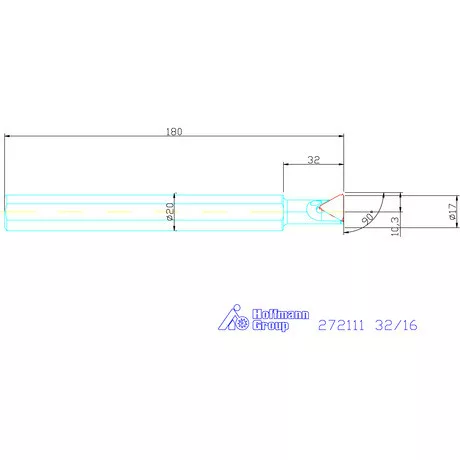 Garant Furatkés fix dőlésszöggel 1,5° 32/16 mm