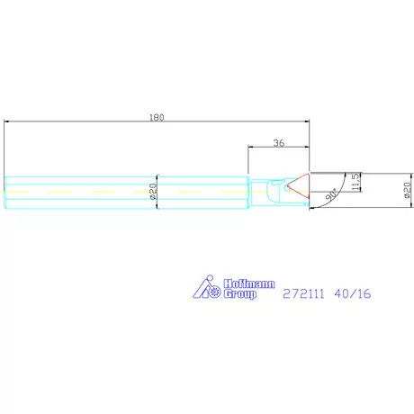 Garant Furatkés fix dőlésszöggel 1,5° 40/16 mm