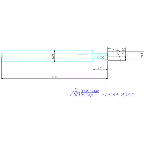 Garant Furatkés fix dőlésszöggel 1,5° 25/11 mm