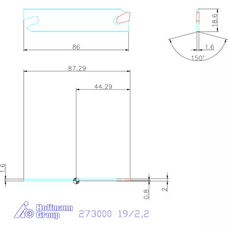 Holex Acél leszúró penge 19/2,2 mm