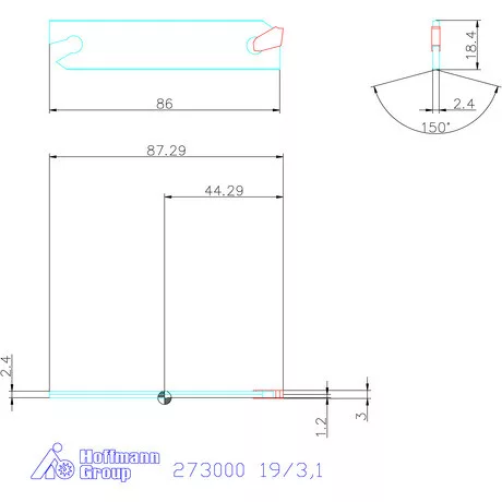 Holex Acél leszúró penge 19/3,1 mm