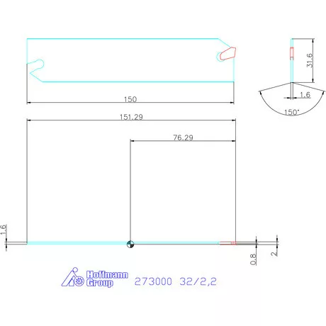 Holex Acél leszúró penge 32/2,2 mm