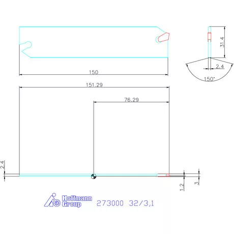 Holex Acél leszúró penge 32/3,1 mm