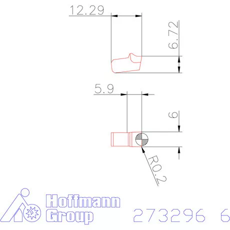 Garant Leszúró lapka egyenes 6 mm
